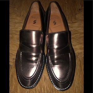 Franco Sarto Copper Loafers NWOT